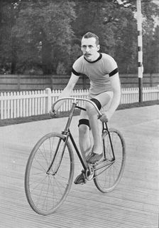 Portrait of cyclist GE Osmond, 1896. Creator: RW Thomas
