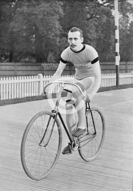 Portrait of cyclist GE Osmond, 1896.  Creator: RW Thomas.