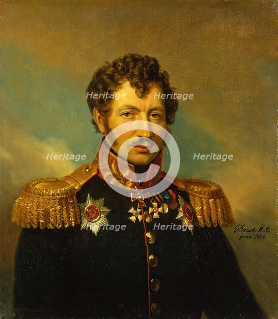 Portrait of Cyprian A. von Kreuz (1778-1850), 1826. Creator: George Dawe.