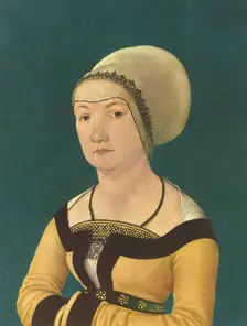 Portrait of a 34-year-old Woman, 1512. Creators: Hans Holbein the Elder, Ambrosius Holbein