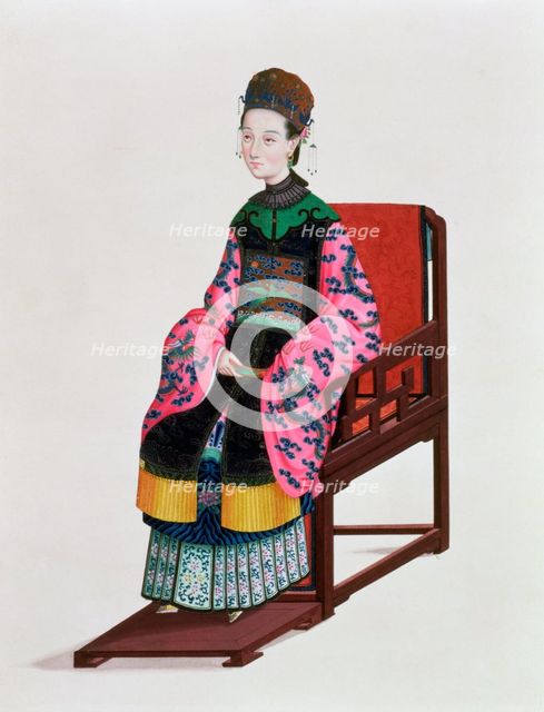 Portrait of a Tartar woman, 19th century. Creator: Unknown.