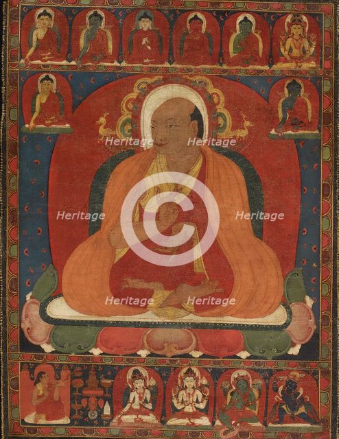 Portrait of a Tibetan Monk, 12th century. Creator: Unknown.