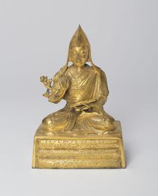 Portrait of a Tibetan Lama, possibly the Seventh Dalai Lama, 19th century. Creator: Unknown