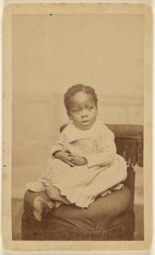 Portrait of a Toddler, 1865-1870. Creator: Wing Taber