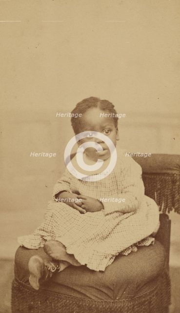 Portrait of a Toddler, 1865-1870. Creator: Wing Taber.