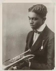 Portrait of a Trumpeter, 1918. Creator: C. M. Battey