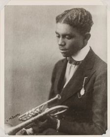 Portrait of a Trumpeter, 1918. Creator: C. M. Battey