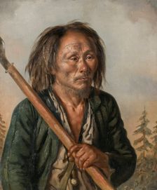 Portrait of a Tungu Man, c.1850. Creator: Carl Peter Mazer