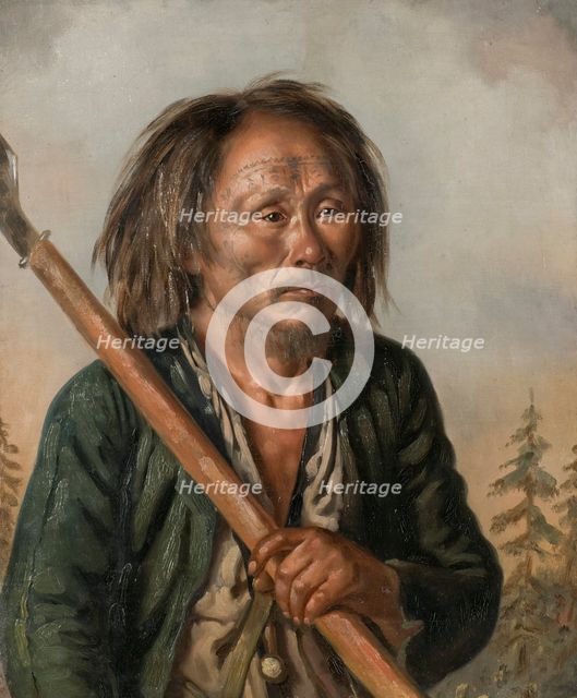 Portrait of a Tungu Man,  c.1850. Creator: Carl Peter Mazer.