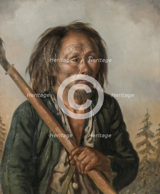 Portrait of a Tungu Man,  c.1850. Creator: Carl Peter Mazer.