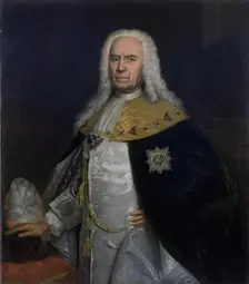 Portrait of A.Ushakov, the Head of the Secret Chancellery, 1750. Creator: Unknown