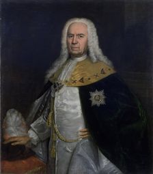 Portrait of A.Ushakov, the Head of the Secret Chancellery, 1750. Creator: Unknown