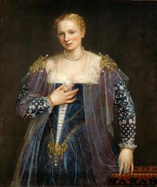 Portrait of a Venetian woman (La Bella Nani), c. 1560. Creator: Veronese, Paolo (1528-1588)