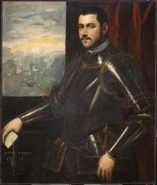 Portrait of a Venetian admiral, 16th century. Creator: Tintoretto, Domenico, (Workshop)