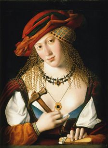 Portrait of a Venetian Jewish lady with the attributes of Jael, c. 1500