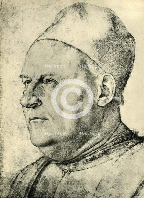 Portrait of a Venetian senator, 1487, (1943).  Creator: Francesco Bonsignori.