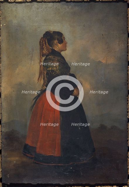 Portrait of a villager from the province of Avila, between 1801 and 1900. Creator: Unknown.