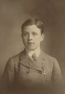 Portrait of a well-dressed young boy, about 1880. Creator: Unknown