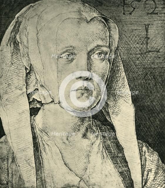 Portrait of a woman, 1521, (1943). Creator: Lucas van Leyden.