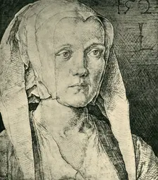 Portrait of a woman, 1521, (1943). Creator: Lucas van Leyden