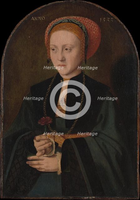 Portrait of a Woman, 1533. Creator: Bartholomaeus Bruyn the Elder.