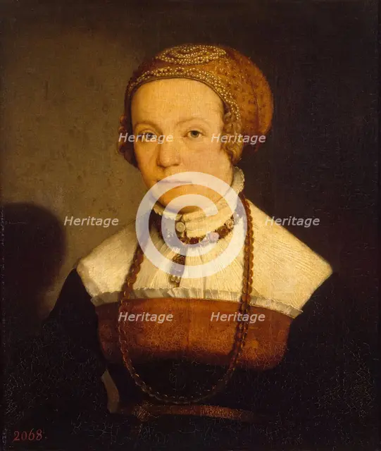 Portrait of a Woman, 1548. Creators: Christoph Amberger, Jan van Scorel.