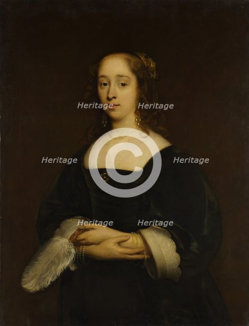 Portrait of a Woman, 1648. Creator: Cornelis Janssens van Ceulen.