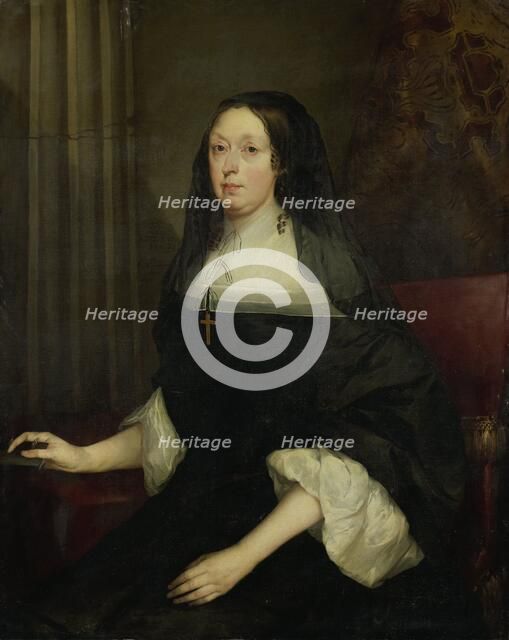Portrait of a Woman, 1664. Creator: Pieter Borsseler.