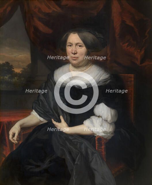 Portrait of a Woman, 1676. Creator: Nicolaes Maes.