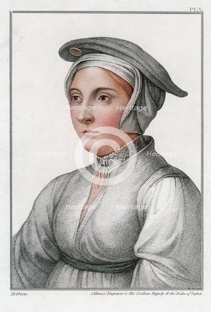 Portrait of a woman, 16th century.Artist: J Minasi