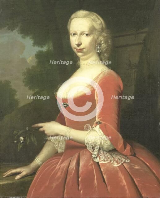 Portrait of a Woman, 1748. Creator: Frans van der Mijn.