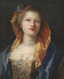Portrait of a Woman, 1762-1770. Creator: Giovanni Domenico Tiepolo (Italian, 1727-1804)