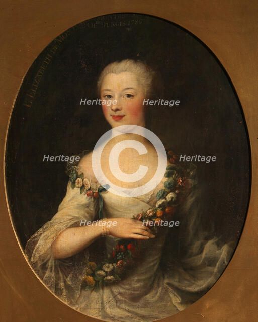 Portrait of a woman, 1786. Artist: Drouais, François-Hubert (1727-1775)