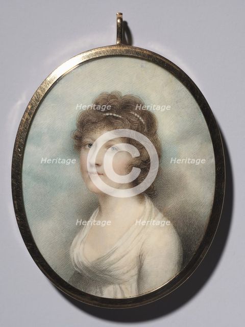 Portrait of a Woman, 1790s. Creator: Andrew Plimer (British, 1763-1837).