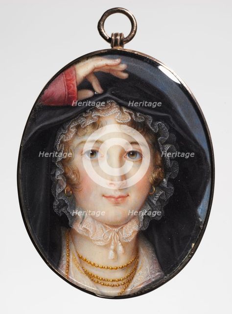 Portrait of a Woman, 1810s. Creator: Louis-Marie Autissier (French, 1772-1830).