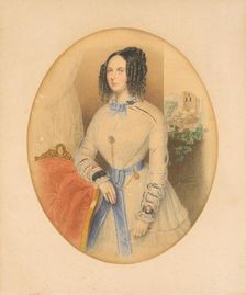 Portrait of a woman, 1844. Creator: Antonin Volkmer