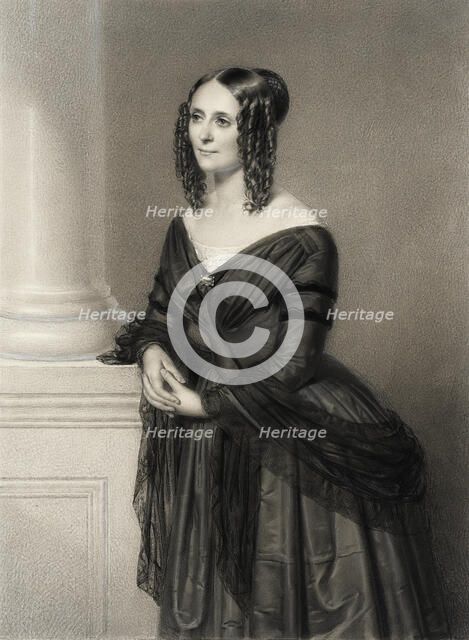 Portrait of a Woman, 1846. Creator: Paul Burde.