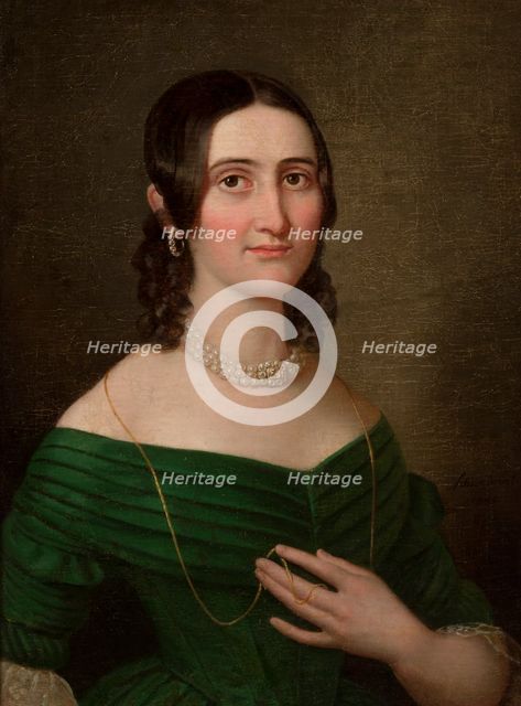 Portrait of a Woman, 1842. Creator: Karol Schweikart.