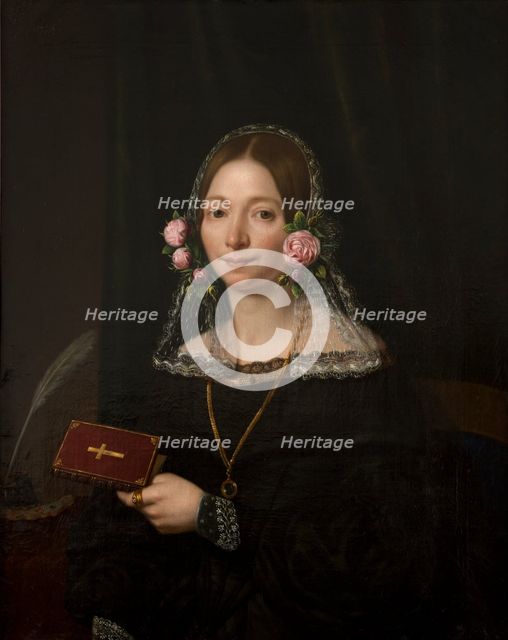 Portrait of a Woman, 1842. Creator: Jan Jozef Sikorski.