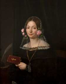 Portrait of a Woman, 1842. Creator: Jan Jozef Sikorski