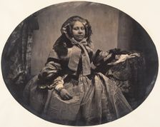 [Portrait of a Woman], 1854-56. Creator: Louis-Pierre-Théophile Dubois de Nehaut