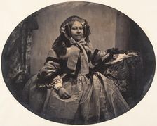 [Portrait of a Woman], 1854-56. Creator: Louis-Pierre-Théophile Dubois de Nehaut