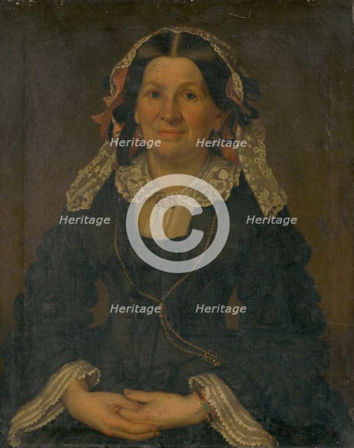 Portrait of a Woman, 1855-1860. Creator: Karl Berthold Fischer.