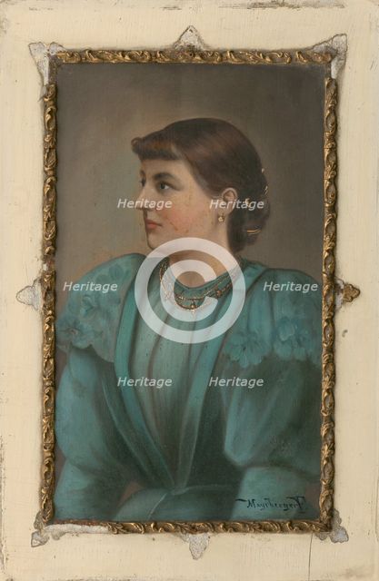 Portrait of a Woman, 1850. Creator: F Mayerberger.