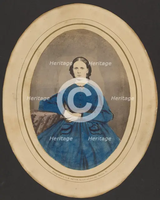 (Portrait of a woman), 1850s. Creator: GW Patton.
