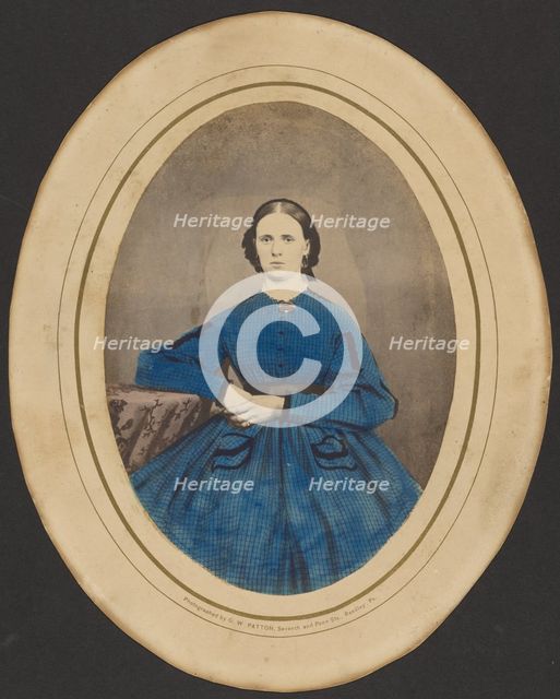 (Portrait of a woman), 1850s. Creator: GW Patton.