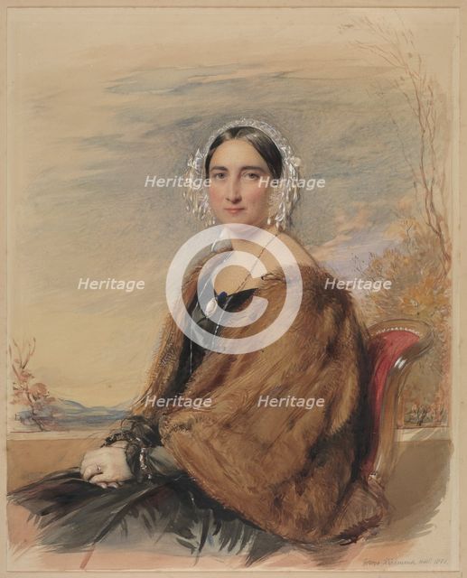 Portrait of a Woman, 1851. Creator: George Richmond (British, 1809-1896).
