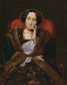 Portrait of a Woman, 1851. Creator: Jean-Leon Gerome