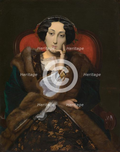 Portrait of a Woman, 1851. Creator: Jean-Leon Gerome.