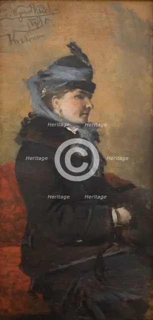 Portrait of a Woman, 1879. Creator: Leon Wyczolkowski.